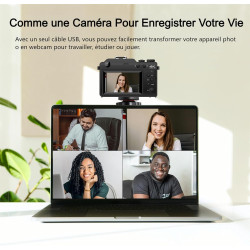 Appareil Photo Numérique, 5K 64MP Digital Camera avec Carte 64GB WiFi, Autofocus Appareil Photo Compact LCD Écran 3'' Selfie Cam