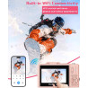 Longyi Appareil Photo Numérique, 5K 75MP Appareil Photo pour Vlogging avec WiFi, Carte de 64GB, Écran LCD de 3,0" Rotatif de 180