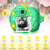 ETERNIUM Appareil Photo Instantané Enfant Dinosuare - Kit Créatif et Éducatif - Caméra Numérique 1080P Antichoc - 4 Rouleaux d'i