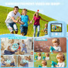 CNAPXAIA Appareil Photo Enfant Instantané, 2,4" Appareil Photo Imprimante avec Carte 32GB & Rouleaux de Papier d'impression, Cad