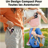 Appareil Photo Numérique 4K 64MP Digital Camera 18X Zoom Numérique Appareil Photo Compact Portable avec 2 Écran, 2 Batteries Car
