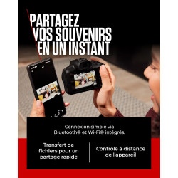 Canon eos r100 appareil photo avec objectif rf-s 18-45mm f4.5-6.3 is stm, appareil photo hybride aps-c, autofocus cmos dual pixe