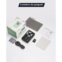 Appareil Photo Numérique 1080P Appareil Photo 44 MP Appareil Photo Compact Portable avec Écran LCD 2,4", Zoom Numérique 16X, Car