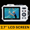 KODAK Pixpro WPZ2 - Appareil Photo Numérique Compact 16M Pixels, étanche à 15m, Anti-Choc, Video 720p, Ecran LCD 2,7 - Batterie 
