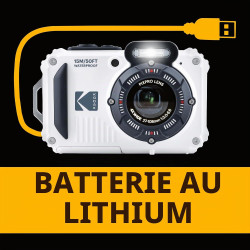 KODAK Pixpro WPZ2 - Appareil Photo Numérique Compact 16M Pixels, étanche à 15m, Anti-Choc, Video 720p, Ecran LCD 2,7 - Batterie 