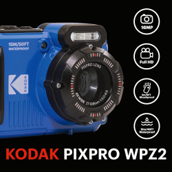 KODAK Pixpro - WPZ2 - Appareil Photo Numérique Compact 16MPixels Etanche et Anti-Choc - Jaune