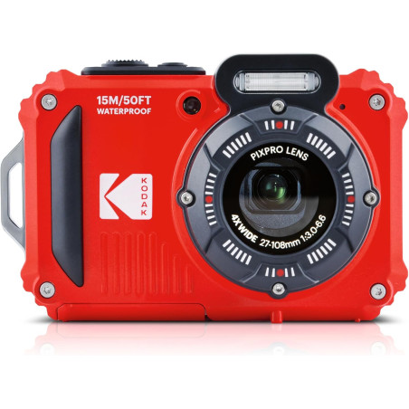 KODAK Pixpro WPZ2 - Appareil Photo Numérique Compact 16M Pixels, étanche à 15m, Anti-Choc, Video 720p, Ecran LCD 2,7 - Batterie 
