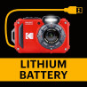 KODAK Pixpro WPZ2 - Appareil Photo Numérique Compact 16M Pixels, étanche à 15m, Anti-Choc, Video 720p, Ecran LCD 2,7 - Batterie 