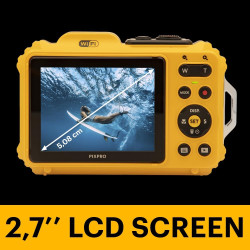 KODAK Pixpro Pack WPZ2 + 1 Carte SD Compact 16M Pixels, étanche à 15m, Anti-Choc, Video 720p, Ecran LCD 2,7 - Batterie Li-ION - 