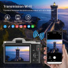 Appareil Photo Numérique avec WiFi, 4K 64MP Autofocus Camera Vlog 16X Digital Zoom à Écran Rabattable à 180° Appareils Photo Com