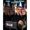 Appareil Photo Numérique 4K 64MP Autofocus Camera pour Vlog Voyage avec Écran 3" Abattable 180° Digital Camera, Ponovo Appareil 