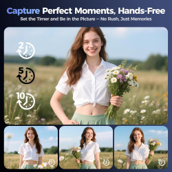 Appareil Photo Numérique 4K Digital: 64MP Appareils Numérique avec Écran Rabattable 180° - Camera pour Vlog avec Carte 32GB - po