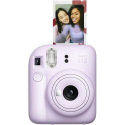 Pack Iconique Love Appareil Photo instantané Fujifilm instax Mini 12 Violet + Pack de Film 10 Vues + Housse de Protection
