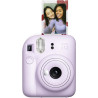 Pack Iconique Love Appareil Photo instantané Fujifilm instax Mini 12 Violet + Pack de Film 10 Vues + Housse de Protection