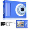 ARNSSIEN Appareil Photo Numérique, Appareil Photo Enfant 1080P Vintage,écran 2.4IPS avec 16 LED de remplissage,cadeau d'annivers