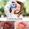 ARNSSIEN Appareil Photo Numérique, Appareil Photo Enfant 1080P Vintage,écran 2.4IPS avec 16 LED de remplissage,cadeau d'annivers