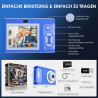 ARNSSIEN Appareil Photo Numérique, Appareil Photo Enfant 1080P Vintage,écran 2.4IPS avec 16 LED de remplissage,cadeau d'annivers