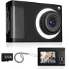 ARNSSIEN Appareil Photo Numérique, Appareil Photo Enfant 1080P Vintage,écran 2.4IPS avec 16 LED de remplissage,cadeau d'annivers