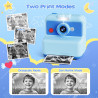 CAMCLID Appareil Photo Instantané Enfants, 3,0 Pouces Appareil Photo Numérique Enfant, 48MP/2,5K UHD Appareil Photo Enfant avec 