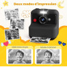 CAMCLID Appareil Photo Instantané Enfants, 3,0 Pouces Appareil Photo Numérique Enfant, 48MP/2,5K UHD Appareil Photo Enfant avec 
