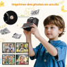 CAMCLID Appareil Photo Instantané Enfants, 3,0 Pouces Appareil Photo Numérique Enfant, 48MP/2,5K UHD Appareil Photo Enfant avec 