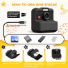 CAMCLID Appareil Photo Instantané Enfants, 3,0 Pouces Appareil Photo Numérique Enfant, 48MP/2,5K UHD Appareil Photo Enfant avec 