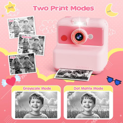 CAMCLID Appareil Photo Instantané Enfants, 3,0 Pouces Appareil Photo Numérique Enfant, 48MP/2,5K UHD Appareil Photo Enfant avec 