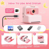 CAMCLID Appareil Photo Instantané Enfants, 3,0 Pouces Appareil Photo Numérique Enfant, 48MP/2,5K UHD Appareil Photo Enfant avec 