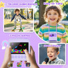 CAMCLID Appareil Photo Instantané Enfants, 3,0 Pouces Appareil Photo Numérique Enfant, 48MP/2,5K UHD Appareil Photo Enfant avec 