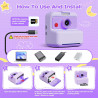 CAMCLID Appareil Photo Instantané Enfants, 3,0 Pouces Appareil Photo Numérique Enfant, 48MP/2,5K UHD Appareil Photo Enfant avec 