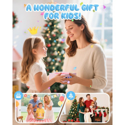 CAMCLID Appareil Photo Instantané Enfants, 1080P HD Appareil Photo Numérique Enfant avec Carte de 32GB & 3 Rouleaux de Papier d'