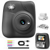 CAMCLID Appareil Photo Instantané Enfants, 1080P HD Appareil Photo Numérique Enfant avec Carte de 32GB & 3 Rouleaux de Papier d'