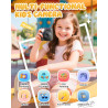 CAMCLID Appareil Photo Instantané Enfants, 1080P HD Appareil Photo Numérique Enfant avec Carte de 32GB & 3 Rouleaux de Papier d'