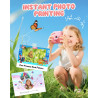 CAMCLID Appareil Photo Instantané Enfants, 1080P HD Appareil Photo Numérique Enfant avec Carte de 32GB & 3 Rouleaux de Papier d'