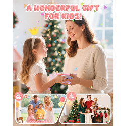 CAMCLID Appareil Photo Instantané Enfants, 1080P HD Appareil Photo Numérique Enfant avec Carte de 32GB & 3 Rouleaux de Papier d'