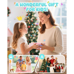 CAMCLID Appareil Photo Instantané Enfants, 1080P HD Appareil Photo Numérique Enfant avec Carte de 32GB & 3 Rouleaux de Papier d'