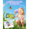 CAMCLID Appareil Photo Instantané Enfants, 1080P HD Appareil Photo Numérique Enfant avec Carte de 32GB & 3 Rouleaux de Papier d'