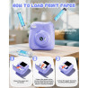 CAMCLID Appareil Photo Instantané Enfants, 1080P HD Appareil Photo Numérique Enfant avec Carte de 32GB & 3 Rouleaux de Papier d'
