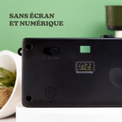 Camp Snap Appareil Photo Numérique,8MP Style Argentique Vintage, sans Écran et Format Compact,Stockage 2000+ Photos,Rechargeable