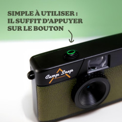 Camp Snap Appareil Photo Numérique,8MP Style Argentique Vintage, sans Écran et Format Compact,Stockage 2000+ Photos,Rechargeable