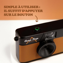 Camp Snap Appareil Photo numérique Compact sans écran - mémoire pour 2000 Photos - 8M Pixels - Batterie Rechargeable - Vintage -