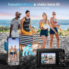 Appareil Photo Numérique 4K avec WiFi 64MP Appareil Photo Compact, Écran 3" 180° Orientable, Cartes de 32 Go, 2 Batteries, Zoom 