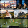Appareil Photo Numérique 4K avec WiFi 64MP Appareil Photo Compact, Écran 3" 180° Orientable, Cartes de 32 Go, 2 Batteries, Zoom 