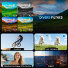 Appareil Photo Numérique 4K avec WiFi 64MP Appareil Photo Compact, Écran 3" 180° Orientable, Cartes de 32 Go, 2 Batteries, Zoom 