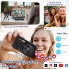 Appareil Photo Numérique 4K 64MP, Wevoor Digital Appareils Numérique Compact 32GB avec Écran Rabattable 180°, 18x Zoom Numérique