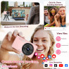 Appareil Photo Numérique 4K 64MP, Wevoor Digital Appareils Numérique Compact 32GB avec Écran Rabattable 180°, 18x Zoom Numérique