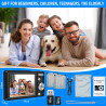 Appareil Photo Numérique 50MP 1080P FHD Compact Caméra avec Mise au Point Automatique Digital Camera avec Zoom Numérique 16X Car