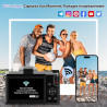 Appareil Photo Numérique avec WiFi 4K 64MP, WiFi Appareil Photo Compact avec Écran Rotatif 3” 180°, Zoom Numérique 16X, Autofocu