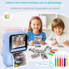 Appareil Photo Instantané Enfants,1080P Appareil Photo Enfant avec 5 Rouleaux de Papier,Carte 32GB et Stylos de Couleur,Appareil