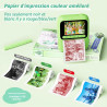 Appareil Photo Instantané Enfants,1080P Appareil Photo Enfant avec 5 Rouleaux de Papier,Carte 32GB et Stylos de Couleur,Appareil
